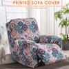 4Pcs/Set Recliner Sofa Cover Stretch Spandex Couch Slipcovers with Pocket Single Reclining Slipcover Non Slip Armchair Cover