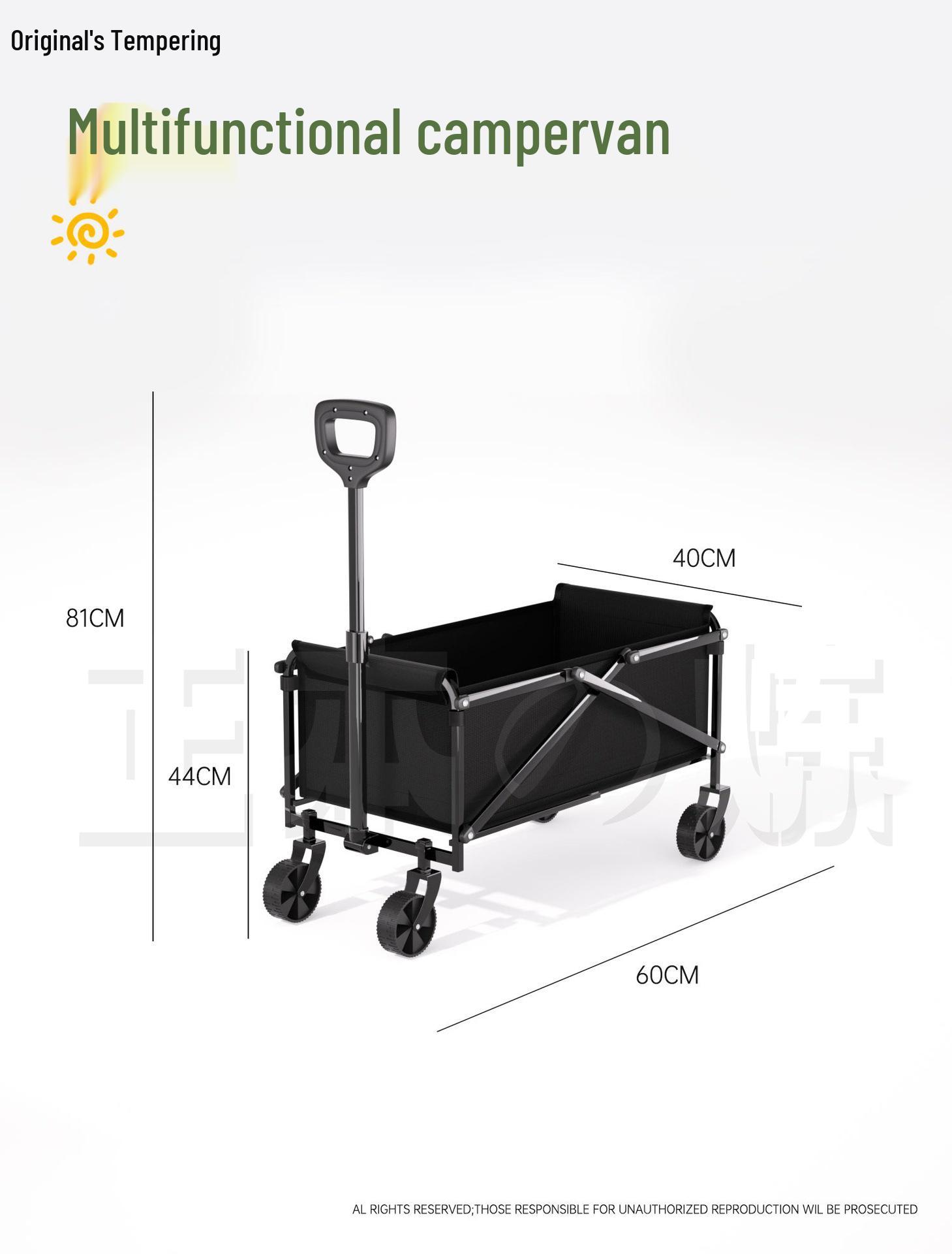 

Multi-Size Portable Folding RV Cart for Camping and Picnics