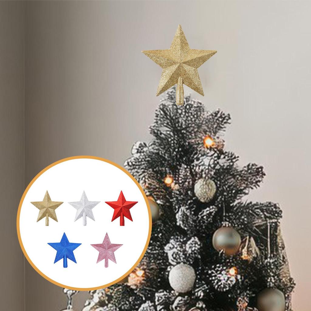 Christmas Tree Top Star Hanging Decoration Festival Christmas Tree Decoration Ornament Gifts for Office Xmas Holiday Home Party