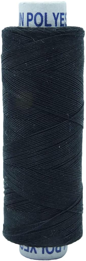 10 Pieces Set Cotton Black Thread Spool Reel Spun Supplies Quilting Sewing