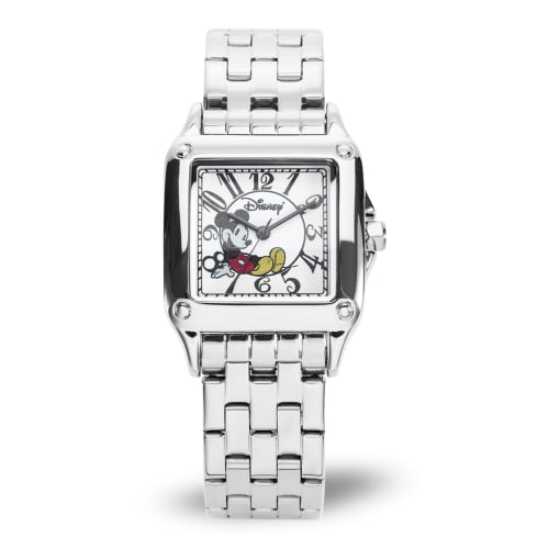 

Женские аналогово-кварцевые часы Disney Mickey Mouse с ремешком из нержавеющей стали, серебристые, 18 (модель: 51107-3-А-1)