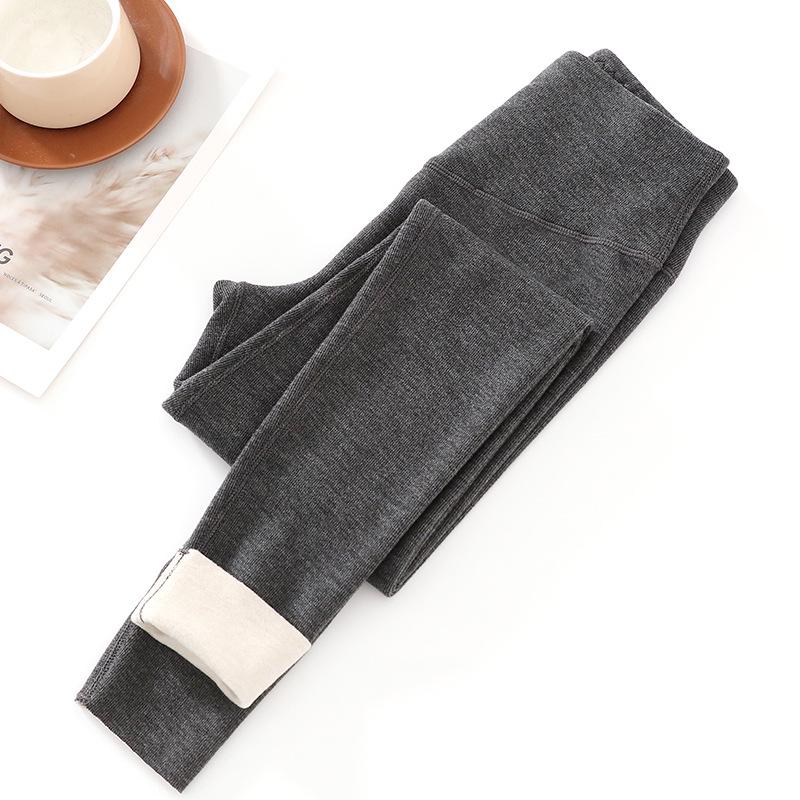 Women's High Waist German Velvet Cashmere-Lined Leggings - Slimming, Warm, Autumn/Winter Outerwear