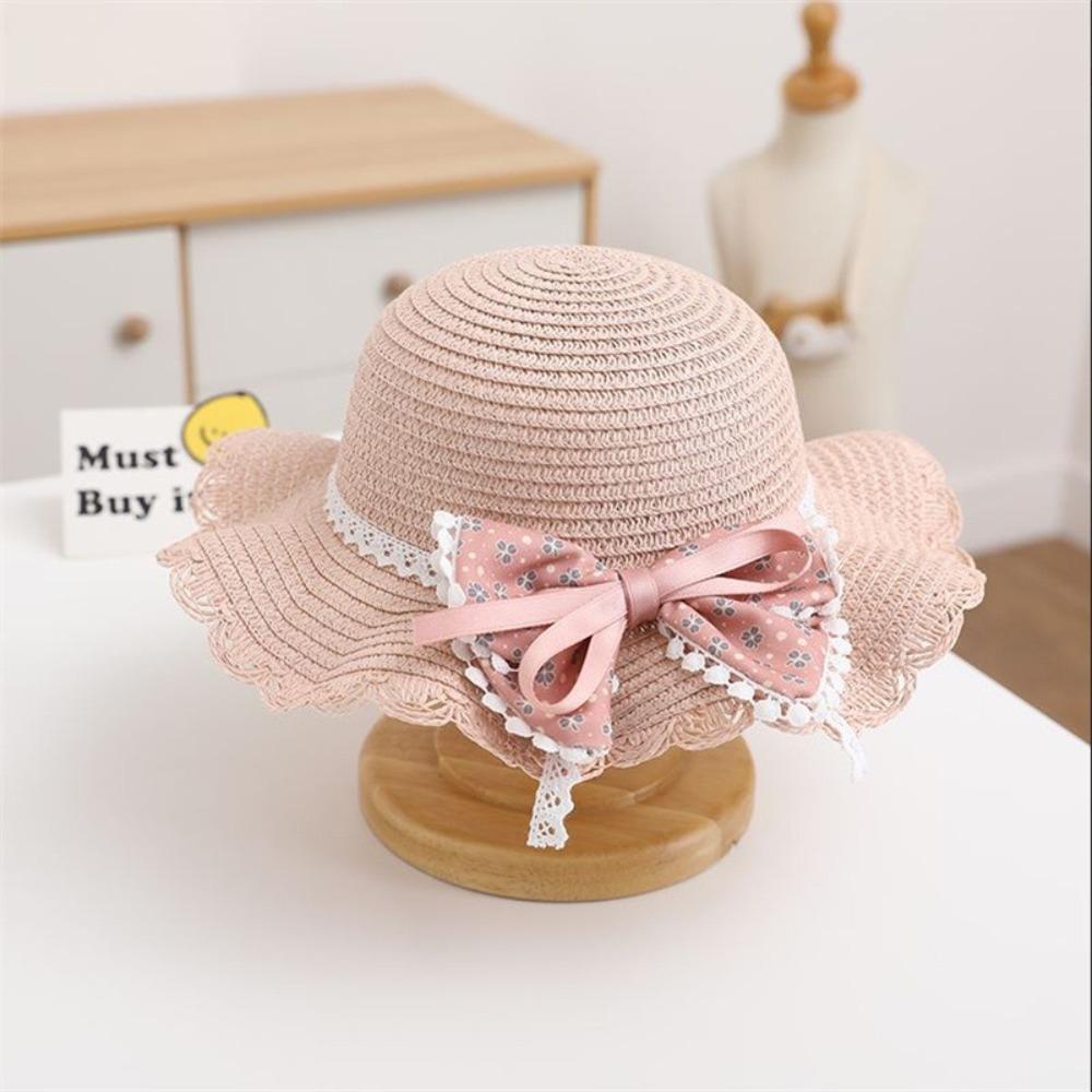 Multiple Colors Girls Sun Hat 2-8 Years Straw Hat Fashion Children Sun Hat  Summer