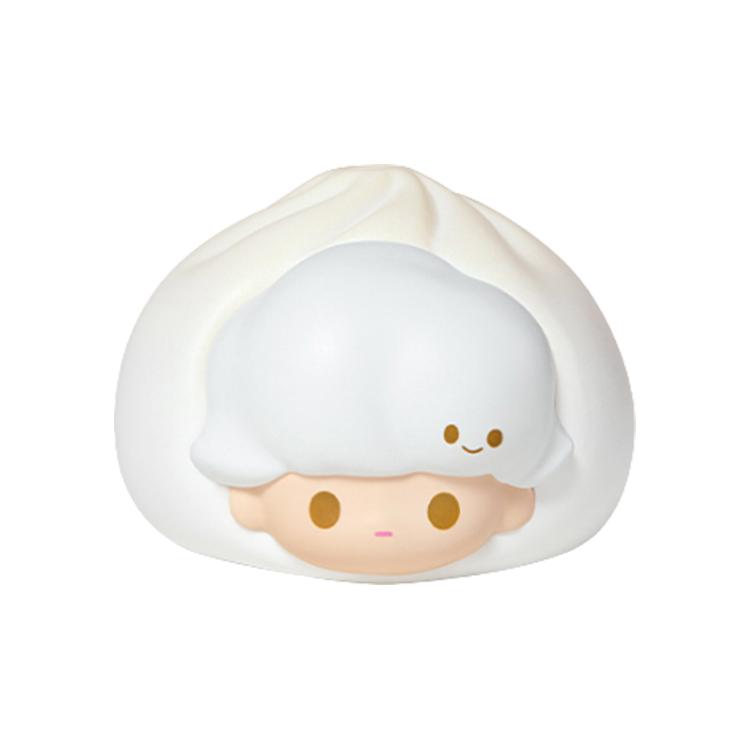 

New POP MART DIMOO Xiaolongbao Collection Figure Hang Tag Box PPMT-2307-0018 FLAVOR STEAMED BUN