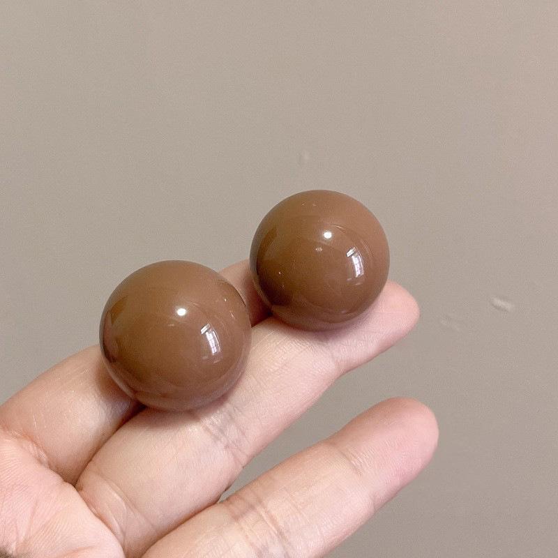 Unique Dopamine Bean Earrings for Women - Chic, Minimalist, High-End Korean Design