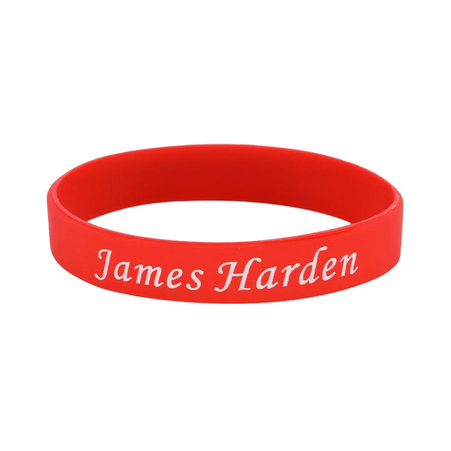 Douyin Popular NBA Star Signature Luminous Silicone Sports Bracelet/Wristband