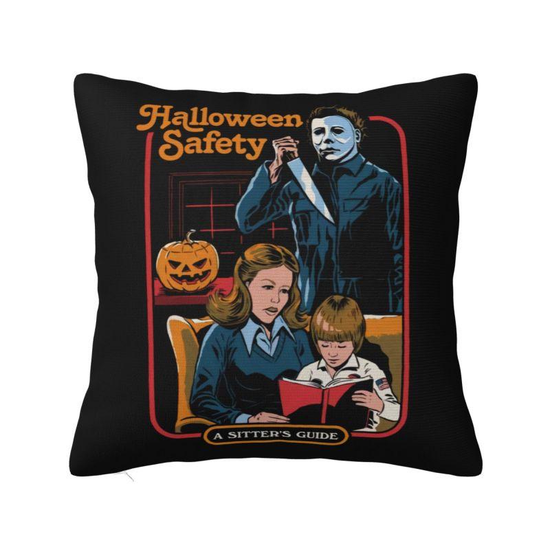 Custom Horror Movies Collage Throw Pillow Case for Living Room Vintage Scary Film Nordic Cushion Cover Square Pillowcase