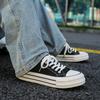 Fashionable Breathable Platform Soft Men'S Vulcanized Shoes Men'S Canvas Shoes Concise Lightweight Lace-Up Unisex Men'S Sneakers