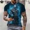 Summer Short Sleeve Tee Unisex T Shirts High Quality Short Sleeve Tee Tee Shirt Unisex Clothes Skull Print Clothes Unisex Funny T-shirt