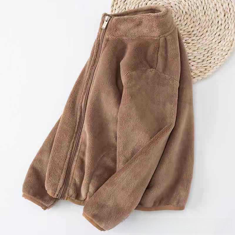 

Детский кардиган на молнии из кораллового флиса и брюки в комплекте - стильный весенний наряд для мальчиков и девочек 100 cm