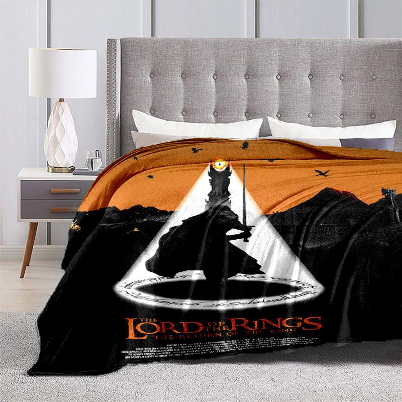1pc The Return of the King Cartoon Blanket,Portable Throw for Travel & Camping, All Season Cozy Blanket,Ideal Gift