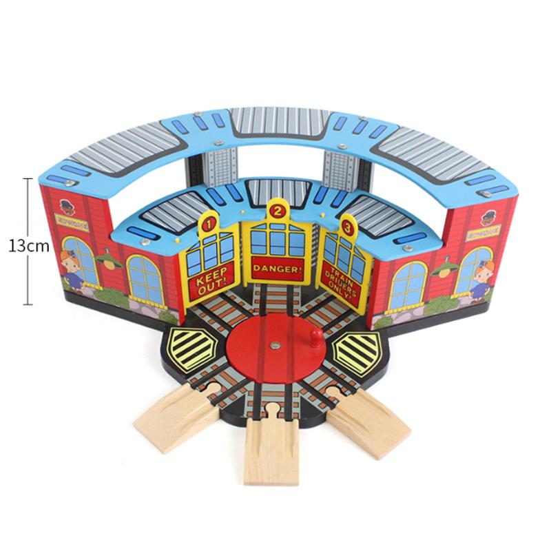 Wooden Track Magnetic Train Toy Wooden Track Scene Accessories Mountain Cave Tunnel Beech Wood Track Children's Toy