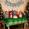 Soccer Birthday Party Decoration 10 Guest Disposable Dinnerware with Tablecloth Paper Plates Cup Napkin