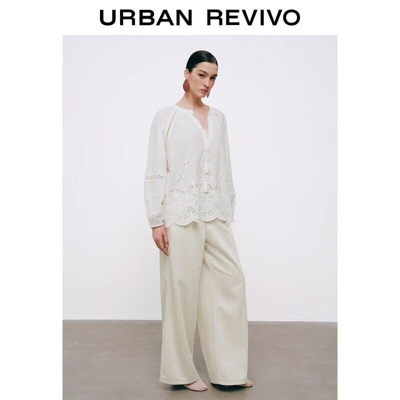 UR2026 Women s Pleated Denim Casual Trousers 27