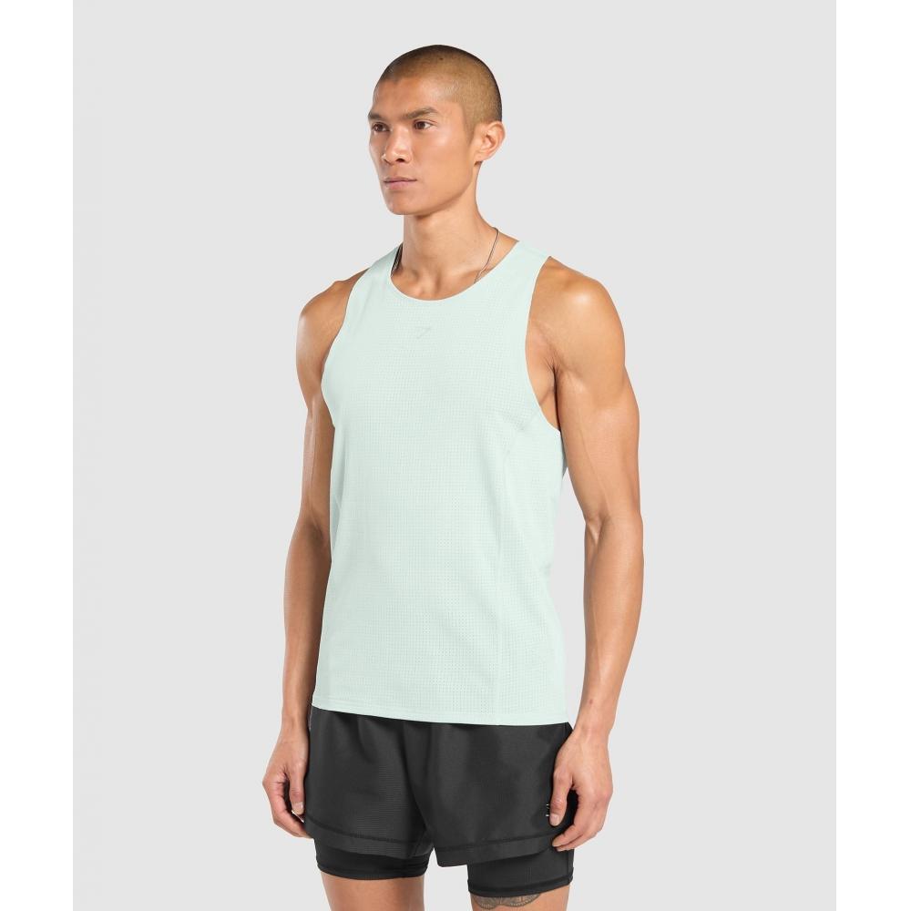 Gymshark Running Tank Cool Blue A7a1a Ucvd