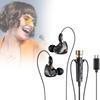 Earphones Ear In Noise Canceling Dynamic Hd Mic Recording Singing Wired C Type
