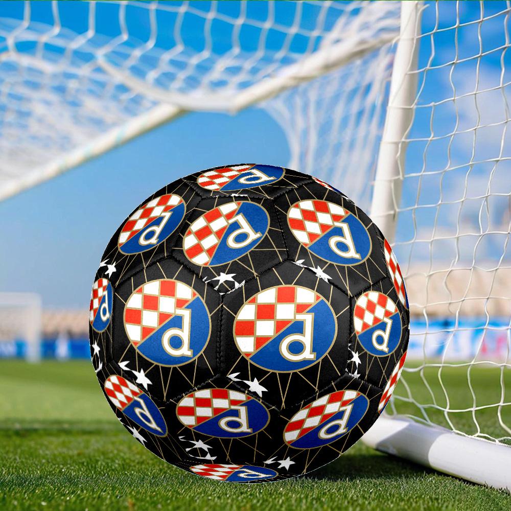 Croatian Football Crest Design Size 5 Soccer Ball, Suitable for Training and Matches, High-Elasticity, Wear-Resistant Material Gift for Fan