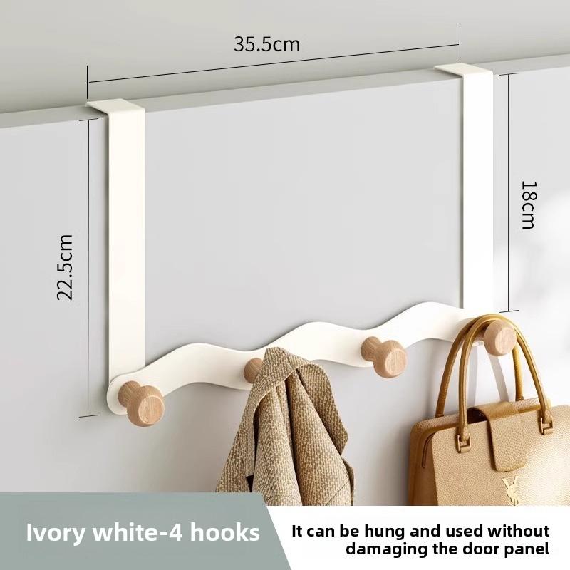 Cârlig de ușă de perete fără găurire, umeraș de haine, cârlig pentru haine, ușă de intrare, montat pe perete, pentru paltoane și pălării, dormitor, cârlig tip bară