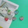 Strawberry Hair Clip Hair Cord Grab Clip Cream Glue DIY Patch Resin Accessories