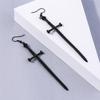 Aihua Gothic Vintage Sword Earrings For Women Man Fashion Punk Rock Party Jewelry Accessories Gift Fantasy Cross Earrings