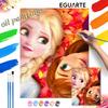 Disney Frozen Elsa Anna Paint By Number Kit Number Drawing Canvas DIY Picture Home Decor Painting Wall Art Gift For Home Decor 130
