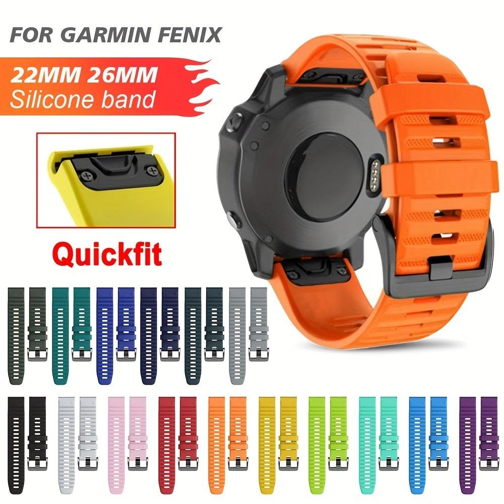 Silicone Watch Strap 26mm 22mm For QuickFit Garmin Band Fenix 8 7X 7 7S 6X 6 Pro 5 5X Epix 2 Forerunner 965 955 945 Instinct 2