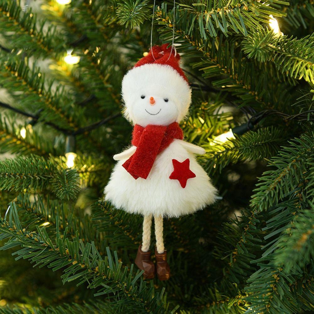 Snowman Christmas Ornament Doll Hanging Hanging Doll Creative Plush Doll Christmas Pendant Navidad