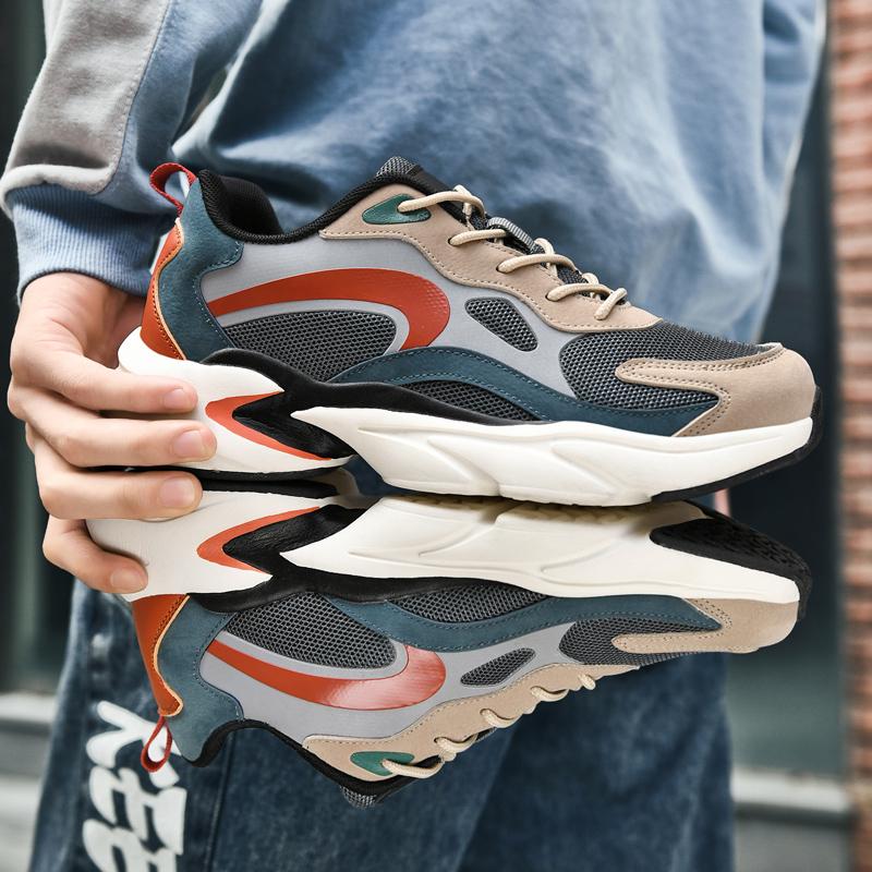 Casual Sports Shoes Men 'S Mesh Breathable Soft -Soled Shoes Summer Comfortable Running Shoes Shock Absorption Outdoor Men 'S Shoes