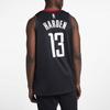Nike NBA Kontrast Basketballtrikot Weste, Fan Edition, Rockets, Harden Nr.. 13 Herren Oberteile Schwarz 877206-010