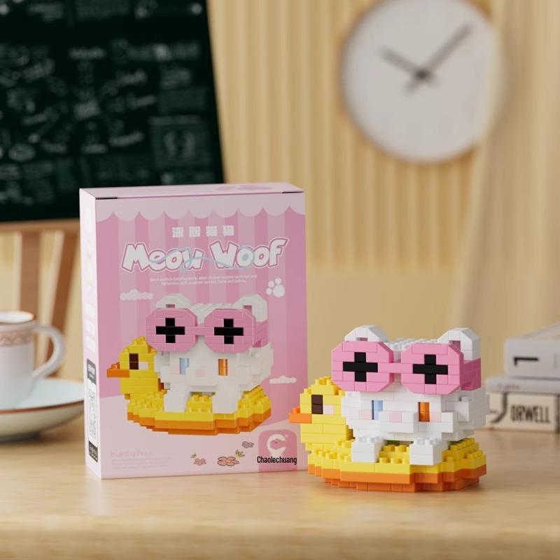 Children's Micro-Particle Building Block Animal Figurines: Creative Assembled Toys for Boys and Girls