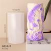 3D Embossed Pattern Cylindrical Scented Candle Mold Handmade Diy Plaster Diffuser Stone Jewelry Set