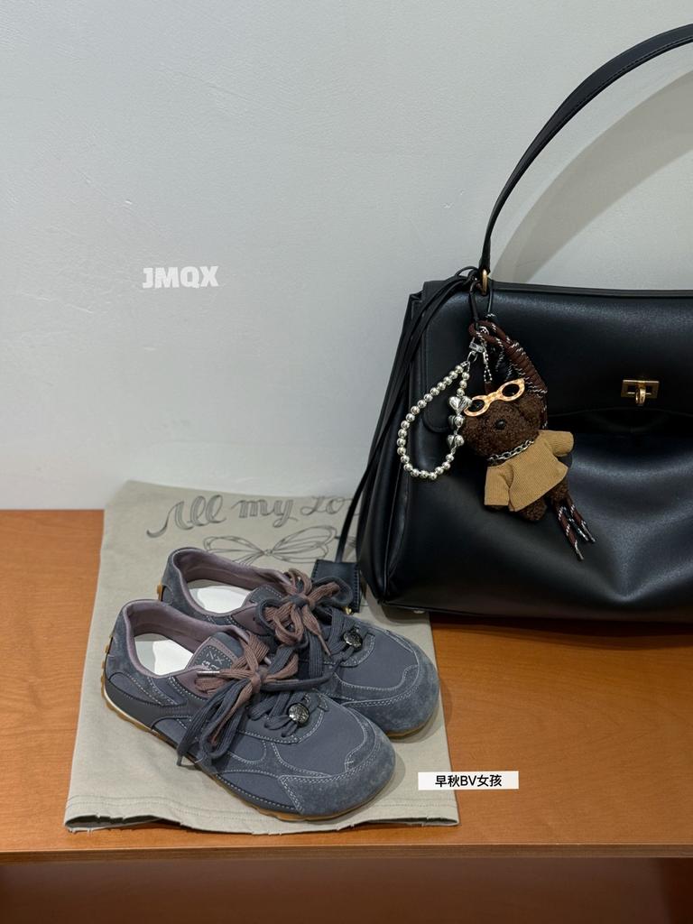 Cowhide Version~ Ugly Cute Moral Training Shoes Women's Little White Shoes Casual 2025 Versatile Leather Sports Board Shoes Niche Explosion