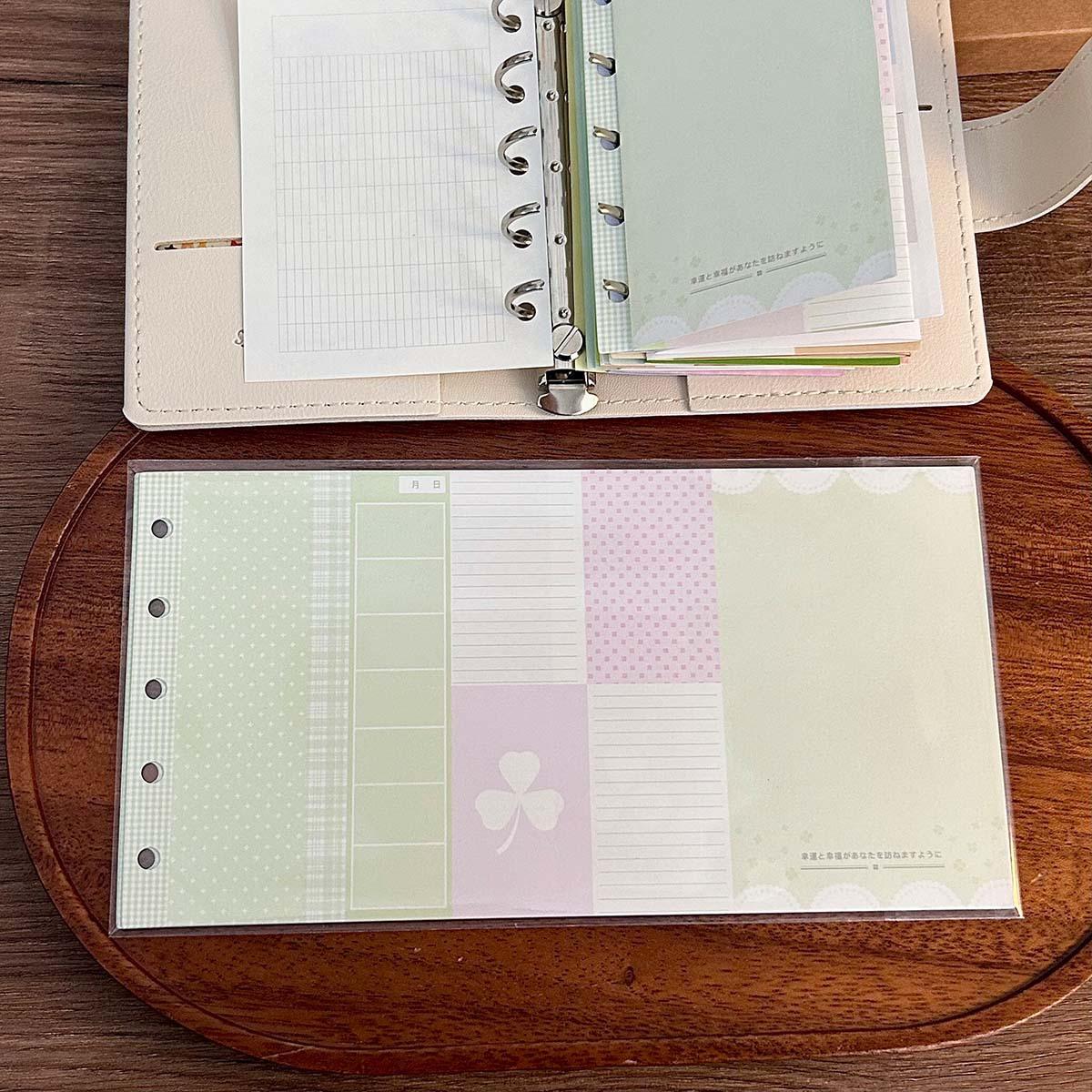 

M5 Binder Refill Pages Portable Photocard Holder Mini Binder Accessories Y2k Aesthetic Clear Pp Cover Notebook For Gift Portable