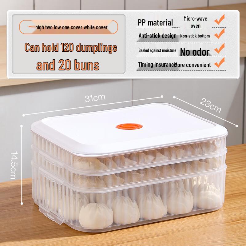 Kitchen Fresh-keeping Storage Box for Dumplings and Frozen Food