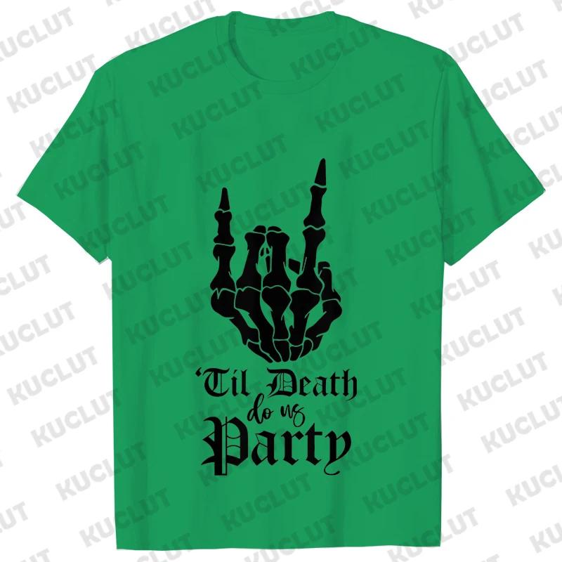 Punk Rock Bachelorette Party Blouse Team Bride or Die T-shirt Bridal Shower Wedding EVJF Tees Single Farewell Skull Graphic Tops