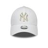 NEW ERA, Wmns metallic logo 9forty neyyan, Whi