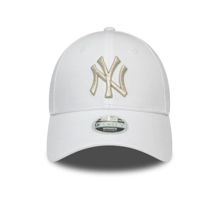 NEW ERA, Wmns metallic logo 9forty neyyan, Whi