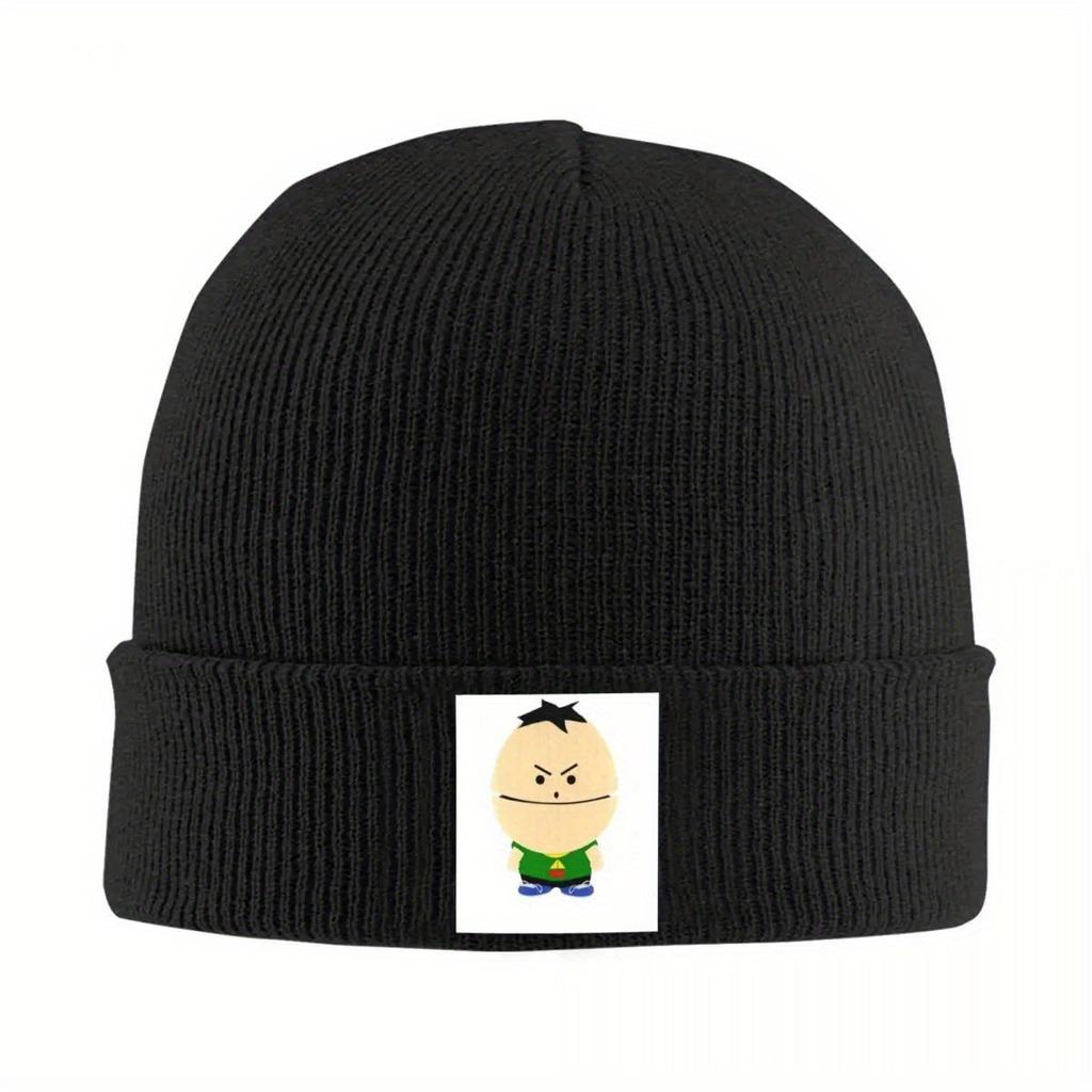 Souths Parks Mössor Angry Ike Mössor Design Stickad Mössa Vår Casual Vuxen Unisex Kpop Värme Elastisk Keps