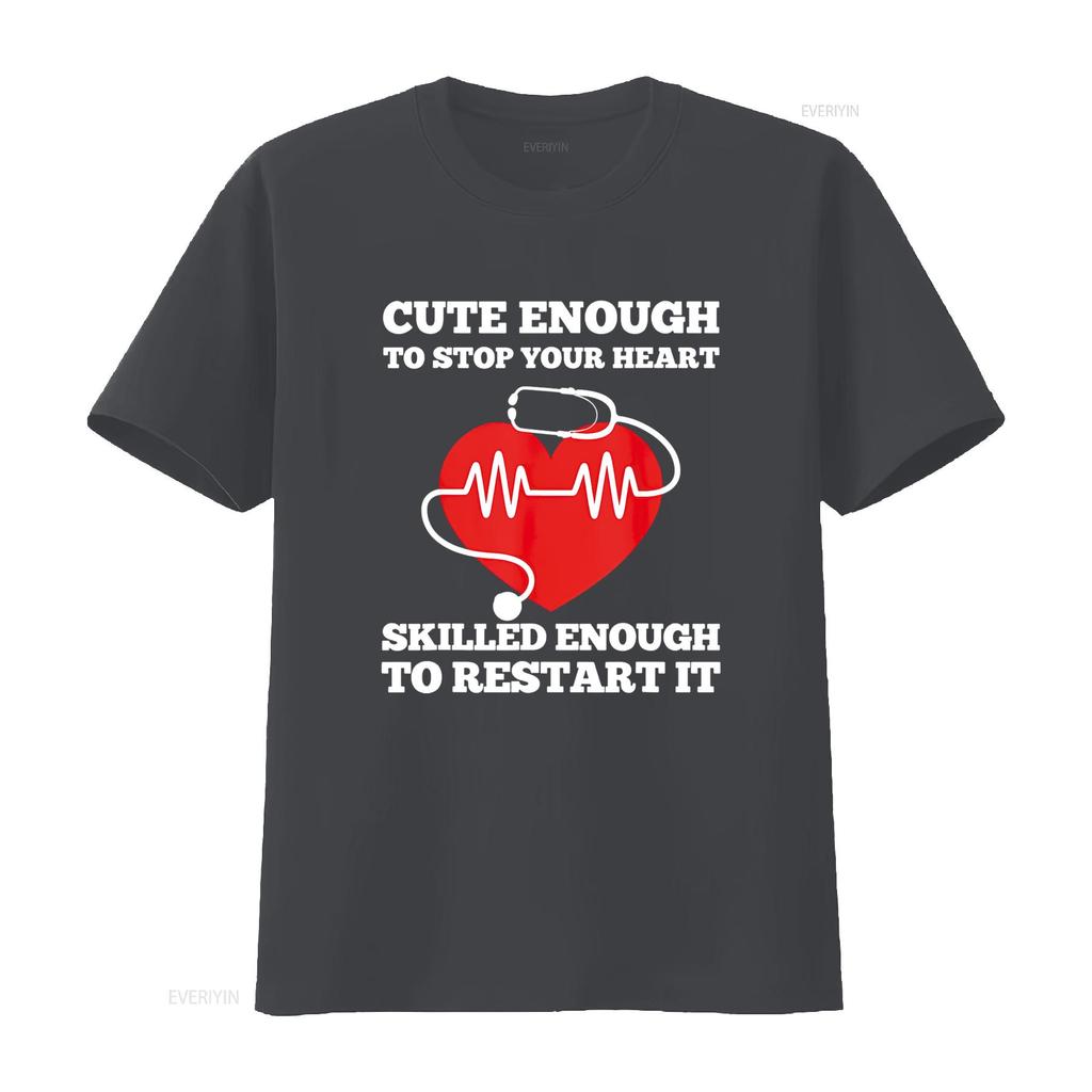 Krankenschwester T-Shirt Lustig Schwarz Vintage Gewaschen Lässiges Oberteil Für Den Alltag Weich Vielseitig Mode Bequem Streetwear Dehnbar