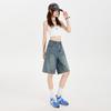 Women's 2025 Summer Loose Slimming Korean Style Denim Shorts - Trendy Casual Versatile Fashion