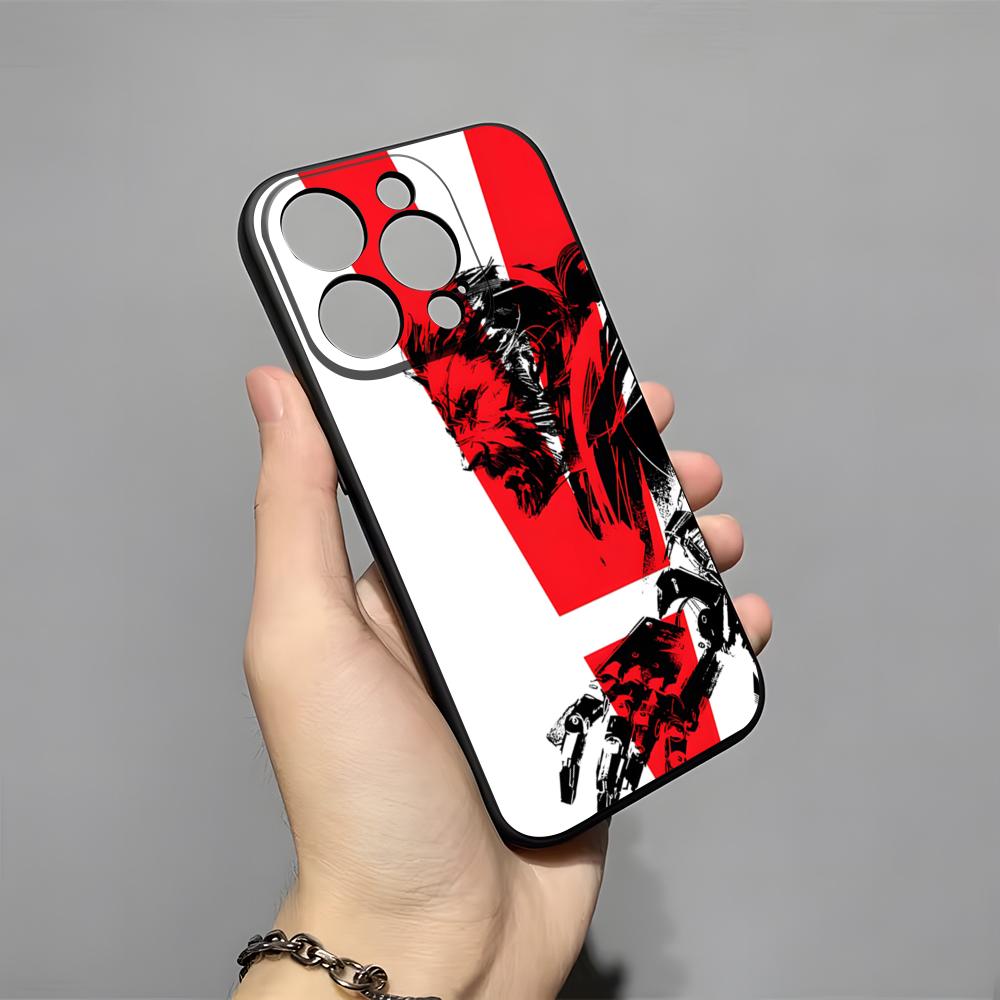 M-Metal G-Gear Solid Phone Case For IPhone 17 Pro Max 16 15 14 Pro Max 13 11 X Xs Xr 8 7Plus Silicone Cover