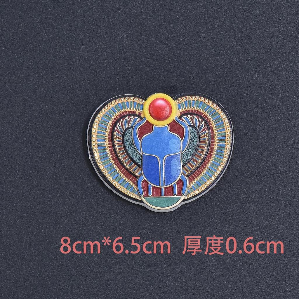 Egyptian Pharaoh Retro Magnet Resin Refrigerator Stickers Pyramid Culture Creative Decorations Home Office Magnetic Stickers