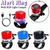 Bike Bell Alert Ring With RGB Light Compas With Charging Cable Sound Ringer Waterproof for BICYCLE Handlebars