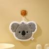 Hanging Hand Towel Cute Cartoon Animal Coral Fleece Hand Towel Double-layer Sponge Super Strong Water Absorption Quick Drying Multifunctional Towel