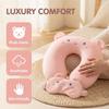 Cute Comfortable U-shaped Pillow Support Ergonomics Neck Support Pillow Portable Slow Rebound Eye Mask Long Flight