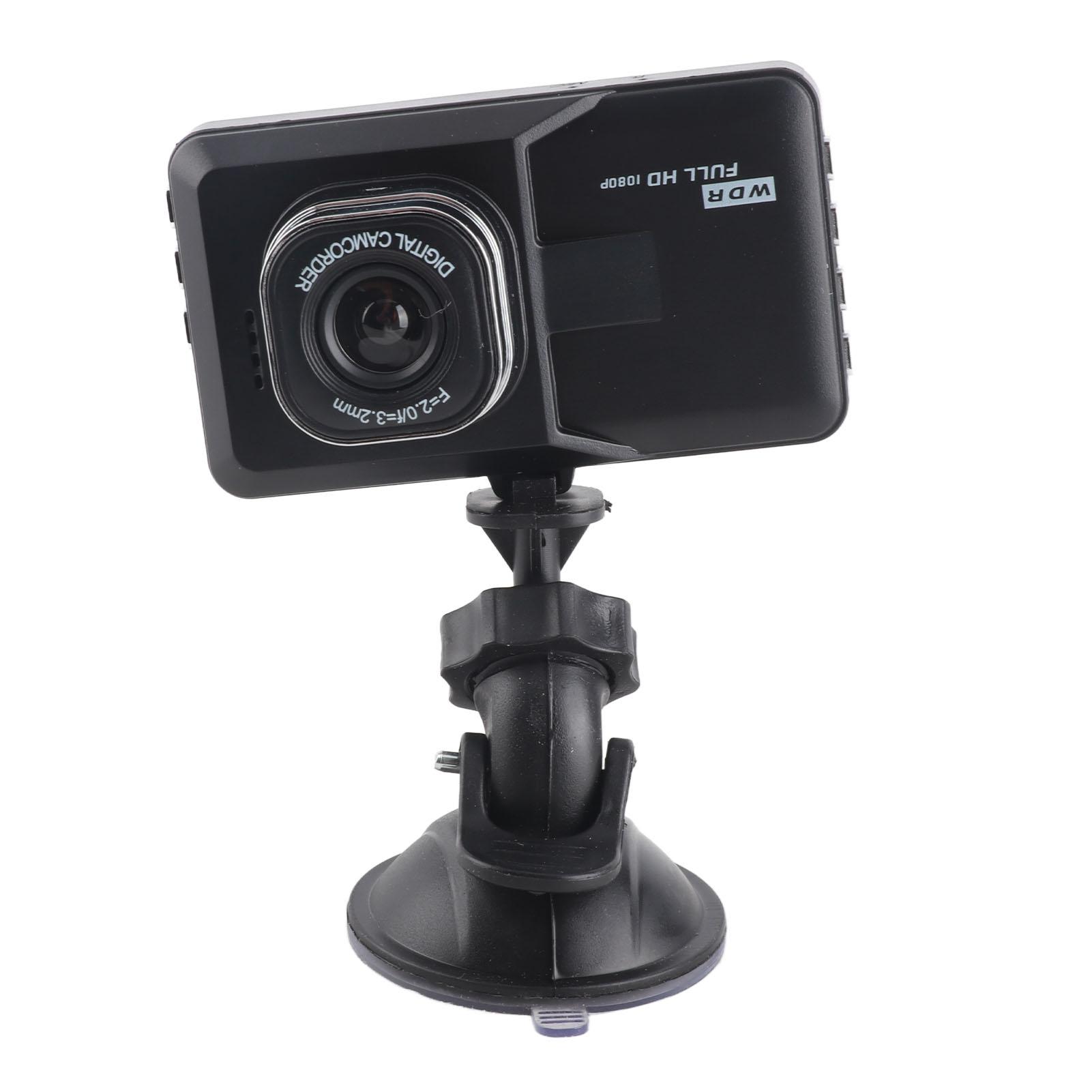 

Dash Cam Car Front Dashboard HD 1080P Camera Recorder with 160 Degrees Wide Angle Night Vision