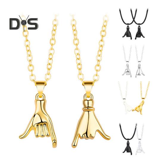 2 stk Matchende halskjede-sett for par Løfte om lillefinger Matchende halskjeder Beste venner Matchende halskjede Valentinsdag Jubileer Gave