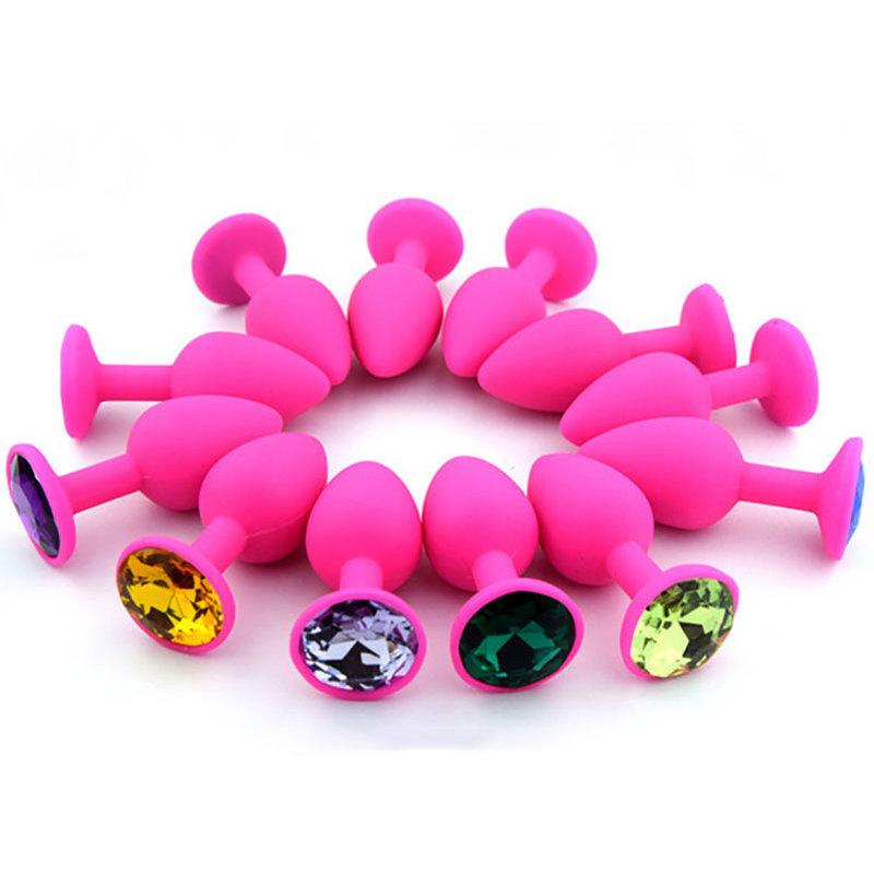 Adult Booty Beads Anal Sex Toys butt plug For Women & Men Anus Products Silicone diamond Erotic Butt Plugs Crystal Jewelry toys