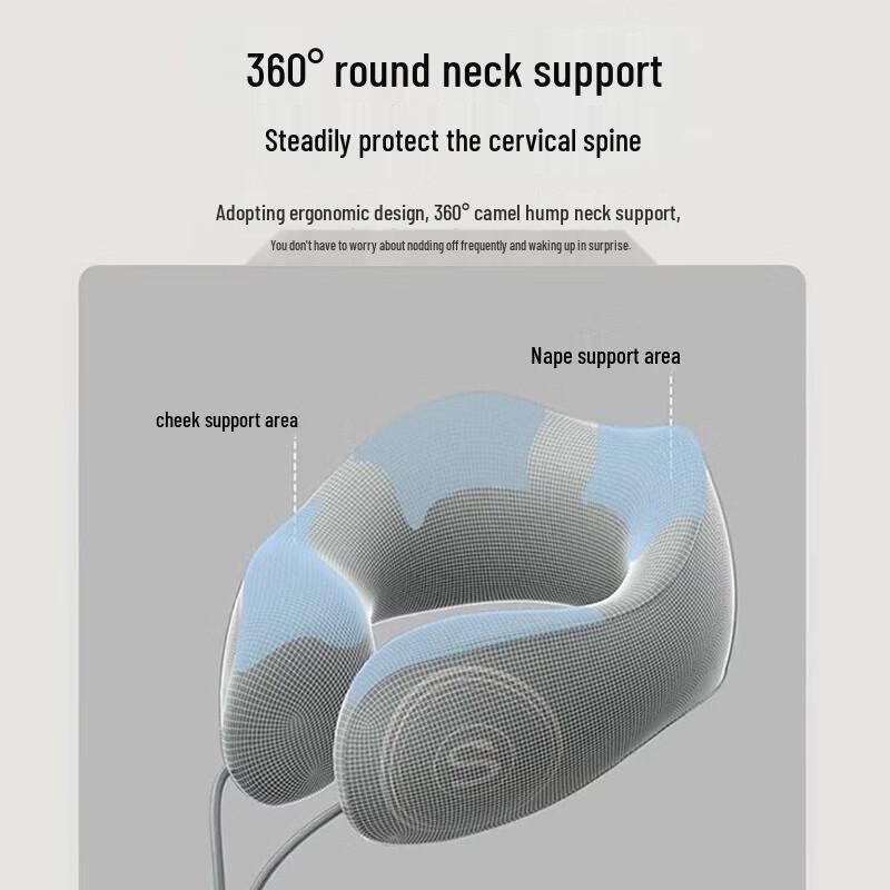 SKG N1 Series Heated U-shaped Travel Neck Pillow CN plug (adapter included)