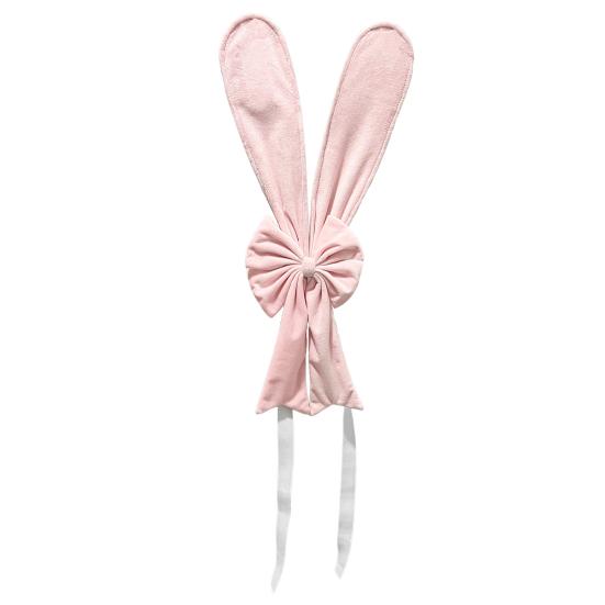 

Rabbit Ear Chair Cover Pink Easter Bunny Ear Chair Back Cover Removable Stretch Slipcovers 1pc